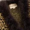 Jacquard-Strickjacke mit Animal-Print und Lurex Jacquard-Strickjacke mit Animal-Print und Lurex