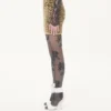 Jacquard-Strickrock mit Animal-Print und Lurex Jacquard-Strickrock mit Animal-Print und Lurex