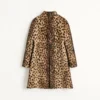 Jaguar Spots Printed Wool Cloth Coat Jaguar Spots Printed Wool Cloth Coat
