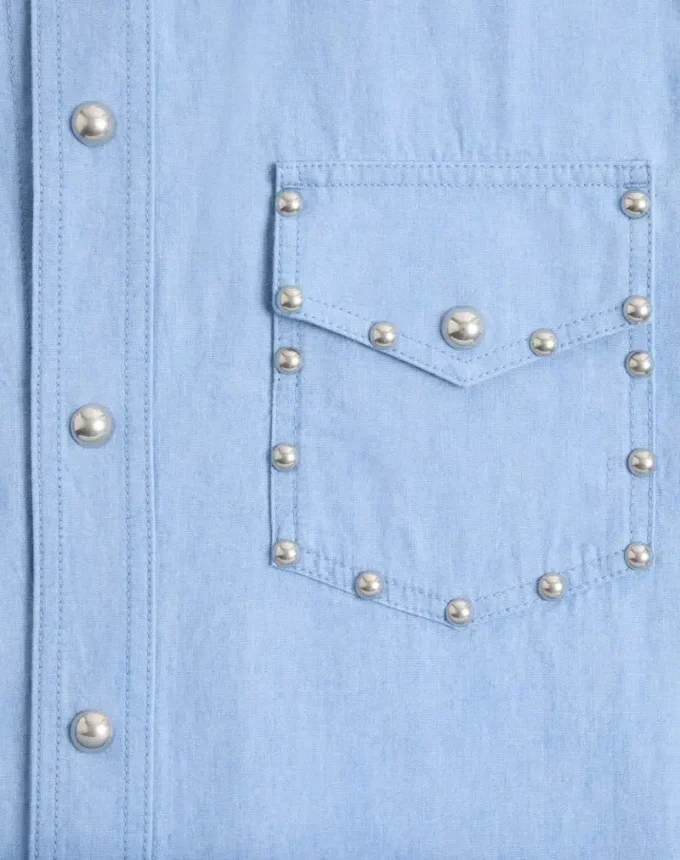 Jeanshemd mit Cabochons Jeanshemd mit Cabochons