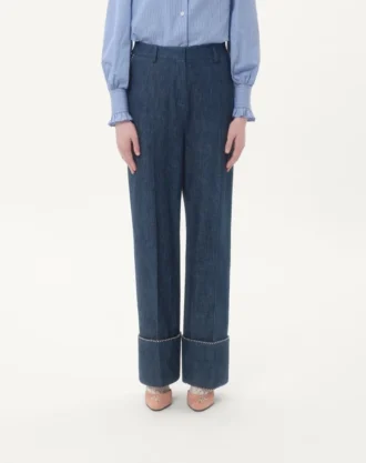 Jeanshose aus Chambray