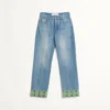 Jeanshose mit Jacquard-Verzierungen Jeanshose mit Jacquard-Verzierungen