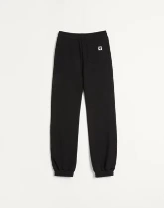 Jogginghose aus Baumwolle mit Chez Valentino-Aufnäher Jogginghose aus Baumwolle mit Chez Valentino-Aufnäher