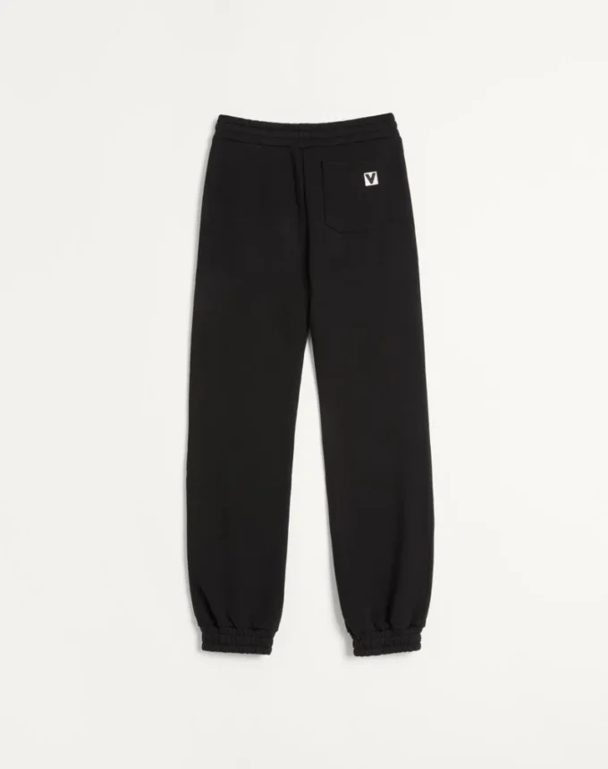Jogginghose aus Baumwolle mit Chez Valentino-Aufnäher Jogginghose aus Baumwolle mit Chez Valentino-Aufnäher