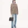 Kaschmir-Strickjacke mit Animal-Print Kaschmir-Strickjacke mit Animal-Print