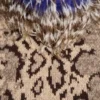 Kaschmirkleid mit Animal-Print und Federn Kaschmirkleid mit Animal-Print und Federn