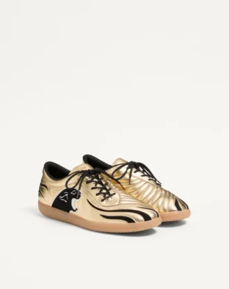 Kicky Sneaker aus laminiertem Nappaleder
