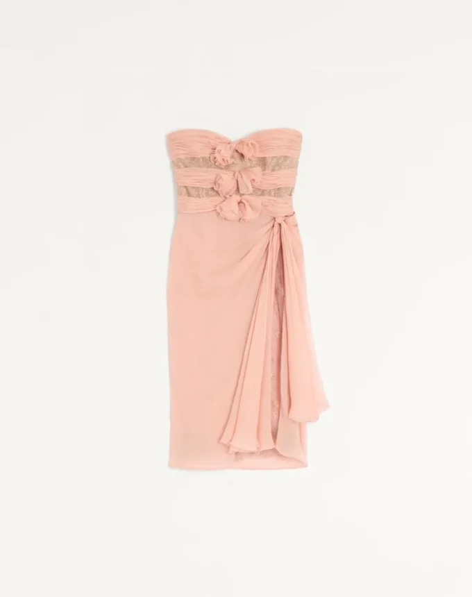 Kleid aus Krepp-Chiffon Kleid aus Krepp-Chiffon