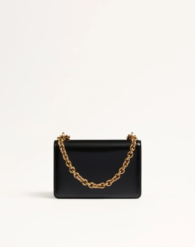 Kleine Valentino Garavani Vain Schultertasche aus glänzendem Kalbsleder Kleine Valentino Garavani Vain Schultertasche aus glänzendem Kalbsleder