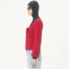 Kurze Jacke aus einfarbigem Wolltweed Kurze Jacke aus einfarbigem Wolltweed