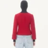 Kurze Jacke aus einfarbigem Wolltweed Kurze Jacke aus einfarbigem Wolltweed