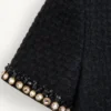 Kurzes Kleid aus besticktem Canestrello-Tweed Kurzes Kleid aus besticktem Canestrello-Tweed