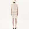Kurzes Kleid aus besticktem leichtem Leinen Kurzes Kleid aus besticktem leichtem Leinen