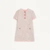 Kurzes Kleid aus besticktem Ribbon-Tweed Kurzes Kleid aus besticktem Ribbon-Tweed