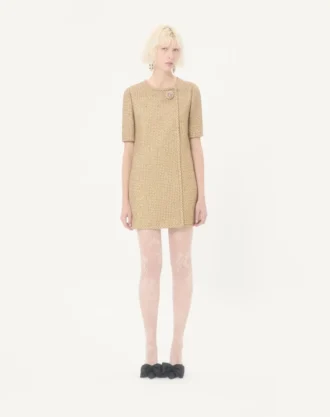 Kurzes Kleid aus Canestrello-Lurex-Tweed