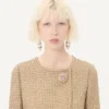 Kurzes Kleid aus Canestrello-Lurex-Tweed Kurzes Kleid aus Canestrello-Lurex-Tweed