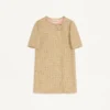 Kurzes Kleid aus Canestrello-Lurex-Tweed Kurzes Kleid aus Canestrello-Lurex-Tweed