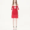 Kurzes Kleid aus Chiffon Kurzes Kleid aus Chiffon