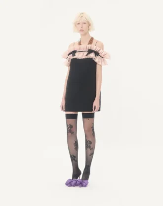 Kurzes Kleid aus Crêpe Couture Kurzes Kleid aus Crêpe Couture