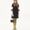 Kurzes Kleid aus Crêpe Couture Kurzes Kleid aus Crêpe Couture