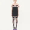Kurzes Kleid aus Crêpe Couture Kurzes Kleid aus Crêpe Couture