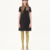 Kurzes Kleid aus Crêpe Couture Kurzes Kleid aus Crêpe Couture