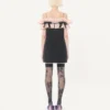 Kurzes Kleid aus Crêpe Couture Kurzes Kleid aus Crêpe Couture