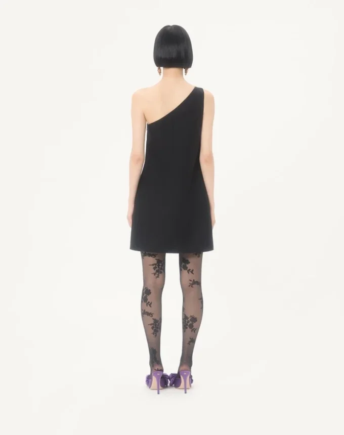Kurzes Kleid aus Crêpe Couture Kurzes Kleid aus Crêpe Couture