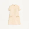 Kurzes Kleid aus Crêpe Couture Kurzes Kleid aus Crêpe Couture