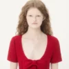 Kurzes Kleid aus einfarbigem Wolltweed Kurzes Kleid aus einfarbigem Wolltweed