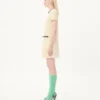 Kurzes Kleid aus einfarbigem Wolltweed Kurzes Kleid aus einfarbigem Wolltweed