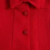 Kurzes Kleid aus einfarbigem Wolltweed Kurzes Kleid aus einfarbigem Wolltweed