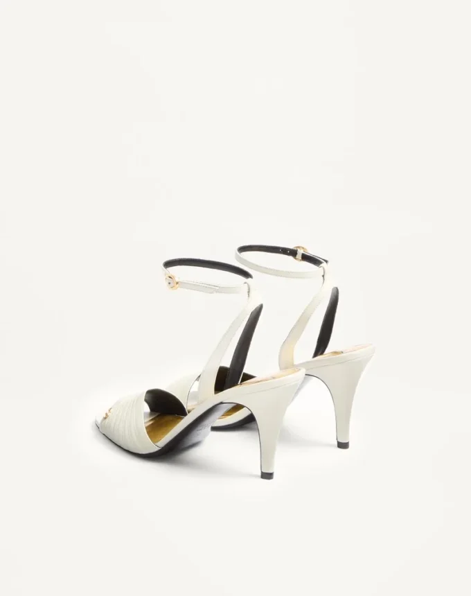 Ladycrush-Sandale aus Ziegenleder, 85 mm Ladycrush-Sandale aus Ziegenleder, 85 mm
