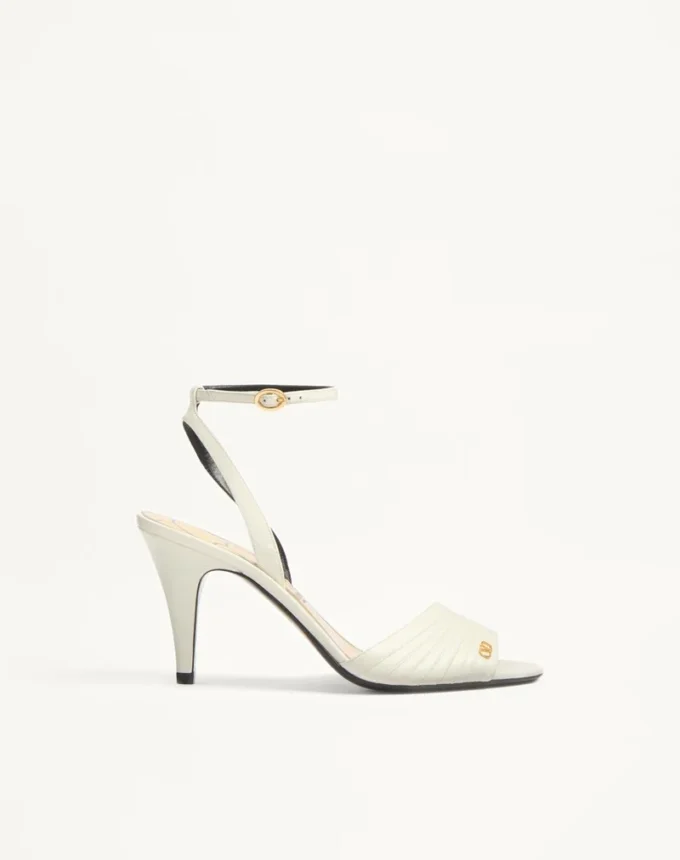 Ladycrush-Sandale aus Ziegenleder, 85 mm Ladycrush-Sandale aus Ziegenleder, 85 mm