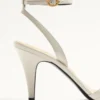 Ladycrush-Sandale aus Ziegenleder, 85 mm Ladycrush-Sandale aus Ziegenleder, 85 mm