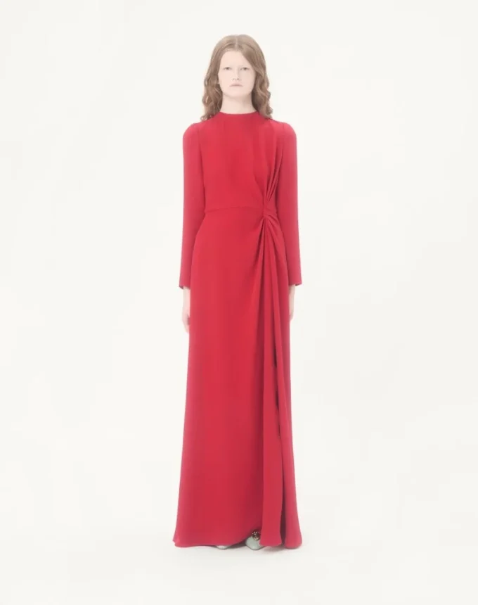 Langes Cady Couture-Kleid Langes Cady Couture-Kleid