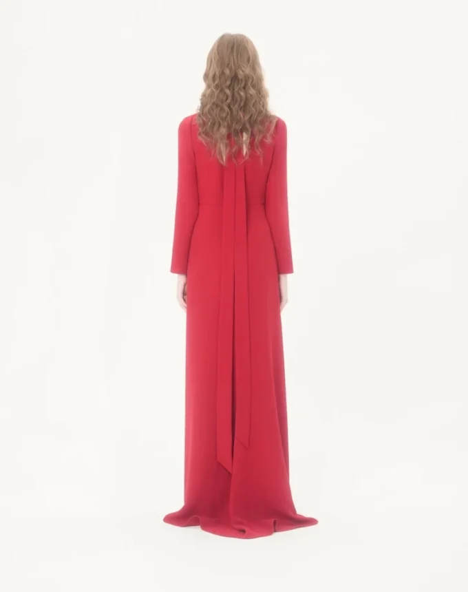 Langes Cady Couture-Kleid Langes Cady Couture-Kleid