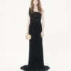 LANGES KLEID AUS BESTICKTEM LEICHTEM GEORGETTE LANGES KLEID AUS BESTICKTEM LEICHTEM GEORGETTE