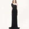 LANGES KLEID AUS BESTICKTEM LEICHTEM GEORGETTE LANGES KLEID AUS BESTICKTEM LEICHTEM GEORGETTE