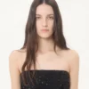 Langes Kleid aus Crêpe de Chine Jacquard Apres L’Hiver Lilium Langes Kleid aus Crêpe de Chine Jacquard Apres L’Hiver Lilium