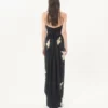 Langes Kleid aus Crêpe de Chine Jacquard Apres L’Hiver Lilium Langes Kleid aus Crêpe de Chine Jacquard Apres L’Hiver Lilium