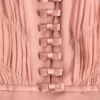 Langes Kleid aus leichtem Georgette Langes Kleid aus leichtem Georgette