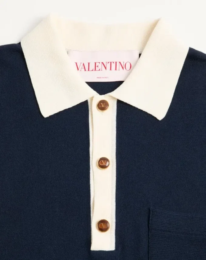 Langärmeliges Baumwoll-Poloshirt Langärmeliges Baumwoll-Poloshirt