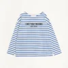 Langärmliges Baumwoll-T-Shirt mit Chez Valentino-Print Langärmliges Baumwoll-T-Shirt mit Chez Valentino-Print