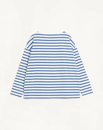 Langärmliges Baumwoll-T-Shirt mit Chez Valentino-Print Langärmliges Baumwoll-T-Shirt mit Chez Valentino-Print