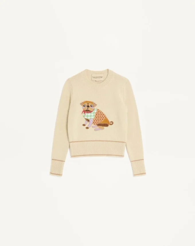 Le Chien De La Maison Bestickter Pullover Le Chien De La Maison Bestickter Pullover