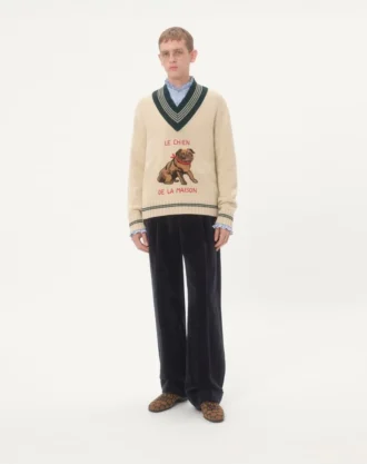 Le Chien De La Maison Jacquard-Wollpullover