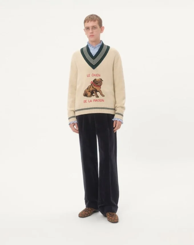 Le Chien De La Maison Jacquard-Wollpullover Le Chien De La Maison Jacquard-Wollpullover
