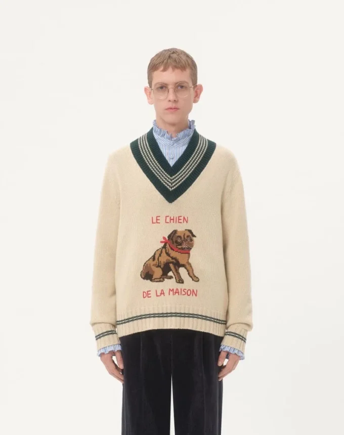 Le Chien De La Maison Jacquard-Wollpullover Le Chien De La Maison Jacquard-Wollpullover