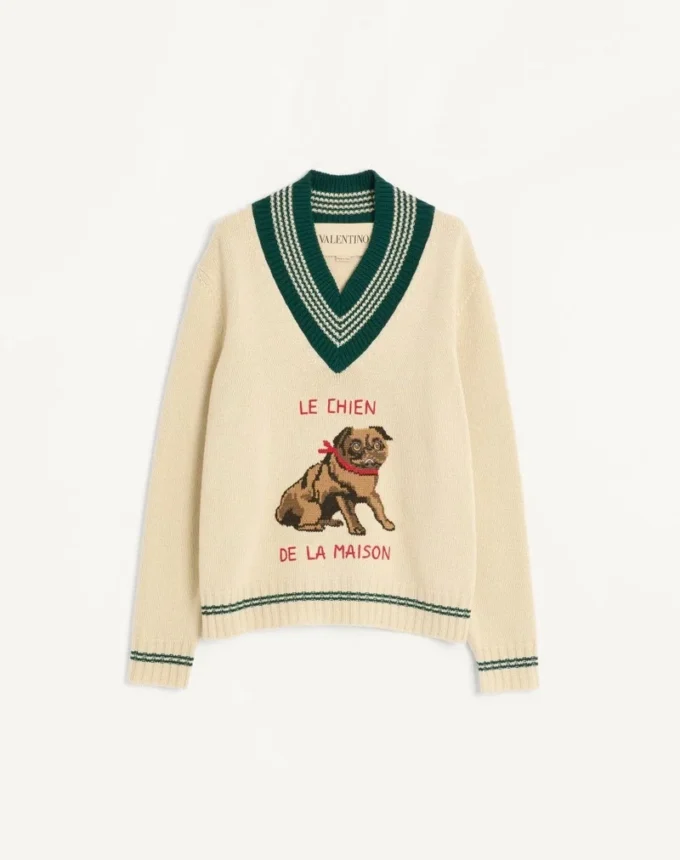 Le Chien De La Maison Jacquard-Wollpullover Le Chien De La Maison Jacquard-Wollpullover